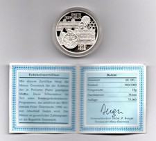 Austria - 1995 - 100 Scellini PROOF - Prima Repubblica - Argento 900 -  (MP2458)