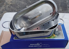 Pescera con griglia e coperchio NUOVA MAI USATA Made In Italy
