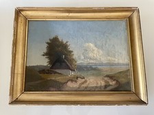  PAESAGGIO ESTIVO - MONOGRAMMA VN - ALTA QUALITÀ 1914 DIPINTO A OLIO