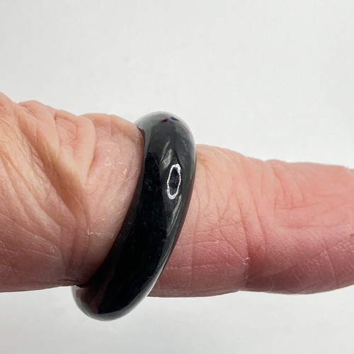 Anello vetro nero - vetro,