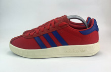 Adidas Trimm Trab Mesh Uomo Scarpe da Ginnastica Terrace Rosso Blu Sneakers UK Taglia 8