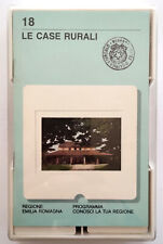 32 Diapositive + Musicassetta Le Case Rurali Emilia Romagna 1986 Raro Box Scuola
