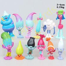 12 action figure Dreamworks Trolls bambola playset statuine giocattolo cake t...