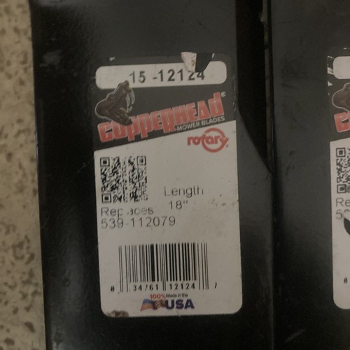 Set lame per - , tosaerba