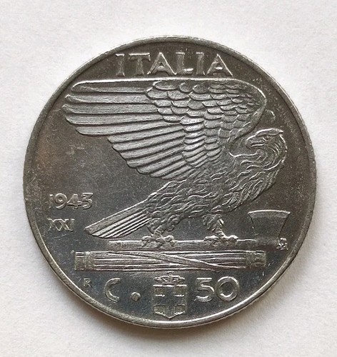 Regno italia moneta 50 - moneta,