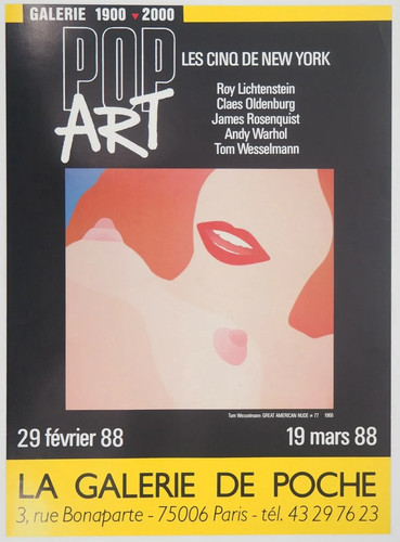 Affiche art tom wesselmann - [affiche, d'art]