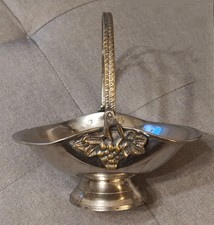 ANTICO CESTO IN METALLO DECORATIVO - VINTAGE