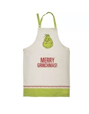 Grembiule da cucina Dept 56 The Grinch 6009065 Buon Grinchmas! Spedizione gratuita come nuova
