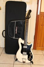 Chitarra elettrica Hofner modello 164 serie Colorama anni 60 bianco goffrato Croc
