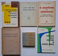 CEMENTO ARMATO lotto 6 libri