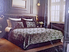 Completo letto lenzuola in flanella caldo cotone zebrato e maculato matrimoniale