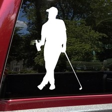 Adesivo Vinile Birra Golfista