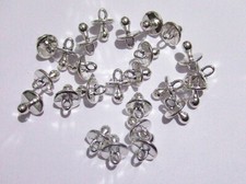 8pz charms ciondoli ciuccio colore argento tibet 13x10mm bijoux
