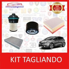 KIT TAGLIANDO 4 FILTRI  PER RENAULT SCENIC IV 1.5 DCI