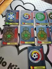 Lotto figurine 9 scudetti USA 94 edizioni Panini originali con velina