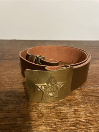 Soviet military belt with - soviet,