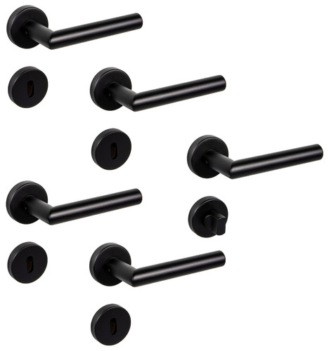 Inox ferramenta per porte nero - inox,