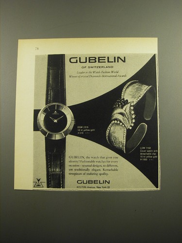 Pubblicità orologi gubelin - pubblicità,