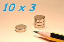 50 MAGNETI NEODIMIO 10X3 MM CALAMITA POTENTE FIMO CERAMICA MAGNETE CALAMITE