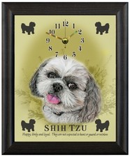 Orologio Shih tzu regalo natale regalo natale da parete o freestanding