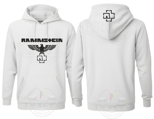 Felpa rammstein con cappuccio - felpa,