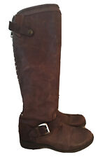 Steve Madden Stivali Boots 7,5 Usa 38 Eu 5 Uk Pelle Leather Borchie