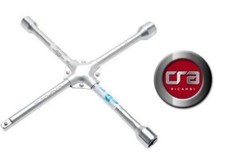 CHIAVE A CROCE per DADI RUOTE AUTO FURGONI CAMPER ALTA RESISTENZA DIN899 PROFESS