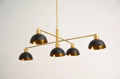 Lampadario ottone grezzo a - ottone,