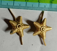 STELLETTE DORATE DA UFFICIALE MILITARI DIVISA UNIFORME REGIO ESERCITO ??