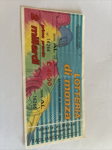 Biglietto lotteria nazionale - biglietto,