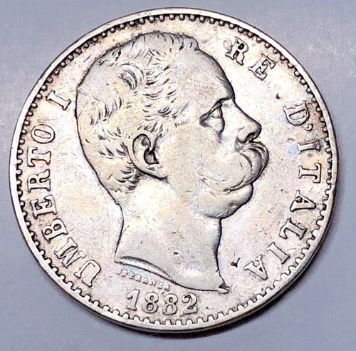 Lire 1882 zecca roma - lire,