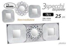 SET 3 SPECCHI DA PARETE
