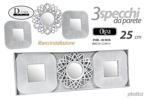 Set specchi parete - 3,