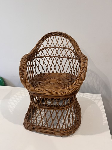 Sedia vintage vimini per - in,