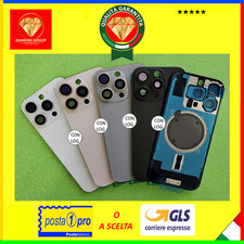 SCOCCA POSTERIORE BACK COVER PER IPHONE 16 PRO FRAME VETRO COMPLETA + MAGSAFE !
