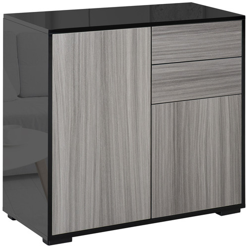 Armadio laterale nero - armadio, grigio