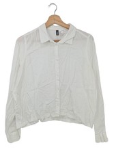 H&M Camicia a maniche lunghe Donna Camicia elegante Taglia IT 42 bianco