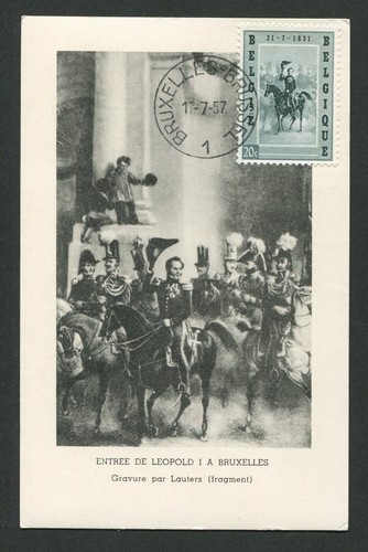 Belgio 1957 leopold cavallo - belgio, mk