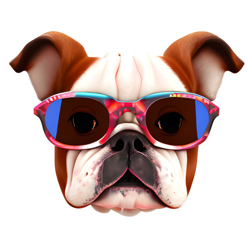 Adesivi auto bulldog inglese - adesivi,
