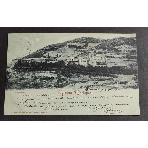 Cartolina miniera monteponi - ,
