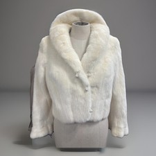Luxury White Mink Fur Bomber