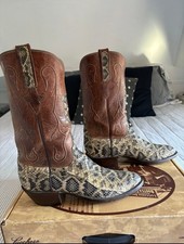 Stivali da cowboy serpente a
