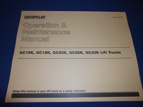 Caterpillar gc15k gc18k gc20k - gc15k,