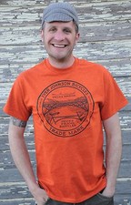 T-shirt vintage Iver Johnson bici traliccio telaio retrò ciclismo pista bici strada