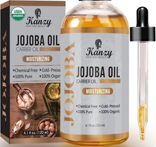 Olio Di Jojoba Puro Biologico 100% Naturale Pressato a Freddo 120Ml Non Raffinat