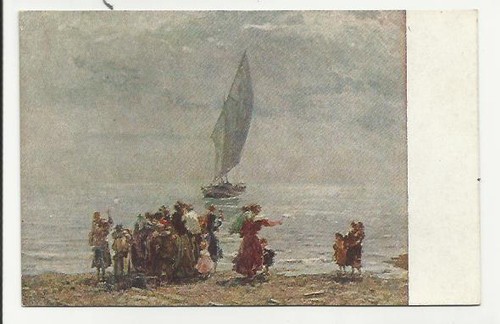 Antica cartolina quadro di - quadro,