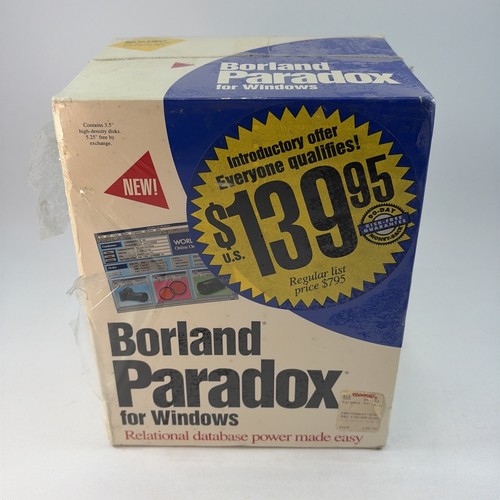 Borland paradox windows - borland,