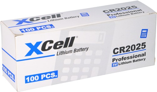 100x cr2025 batteria litio - cr2025,