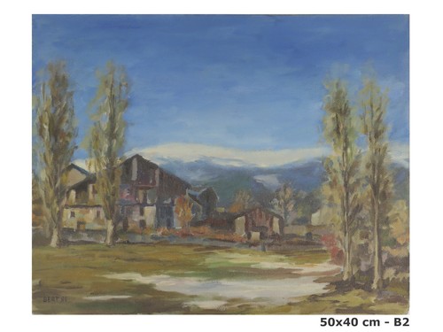 Quadro olio firmato - olio, bert