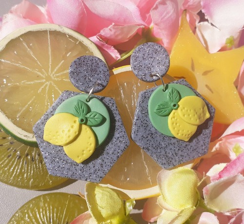 Orecchini limone bellissimi - orecchini,
